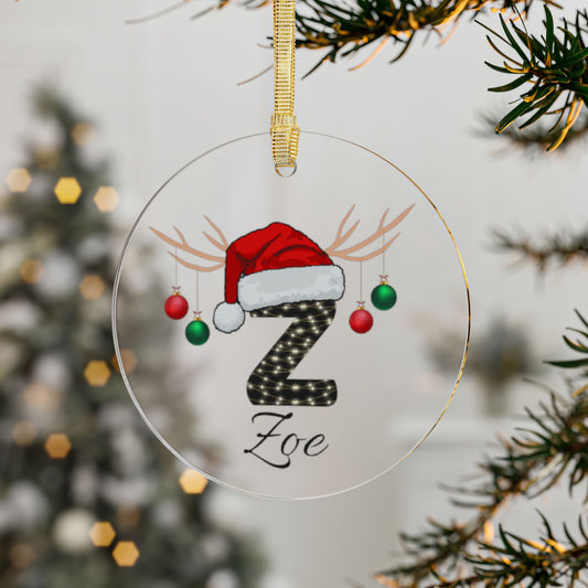 Your Initial, Your Story: A Personalized Acrylic Ornaments  ✨❄️