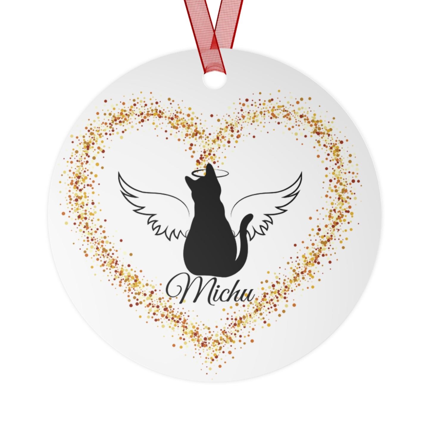 Beautiful personalized metal ornament to commemorate your beloved Kitten (3.5 inches)