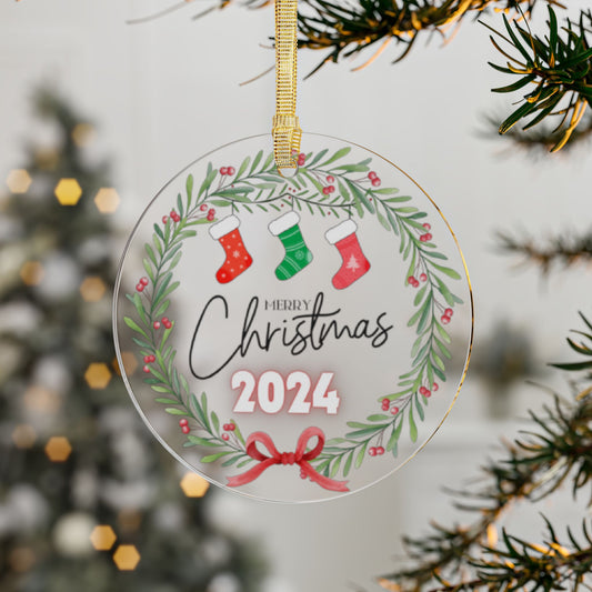 Enhance your Christmas with this beautiful Acrylic ornament ✨🎄