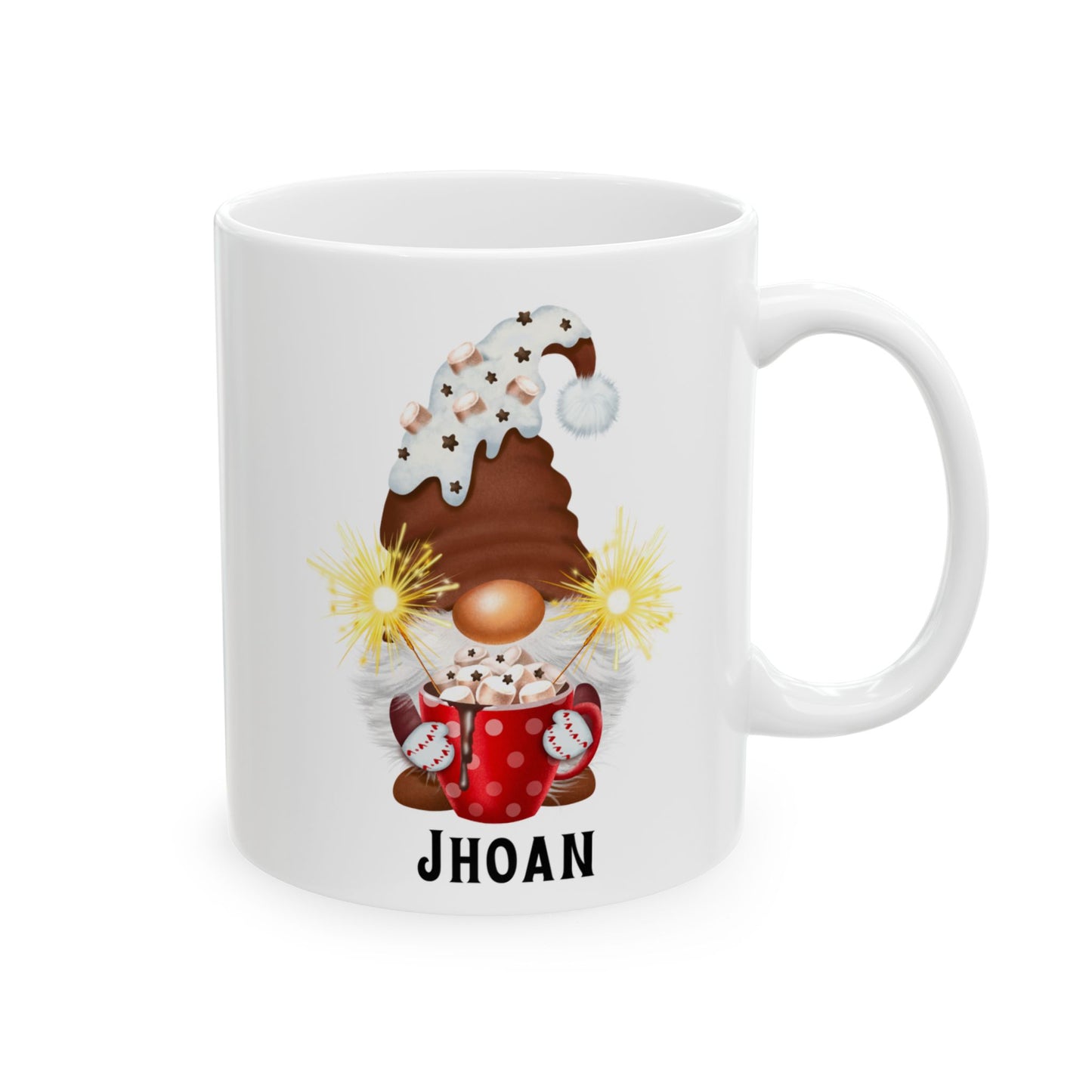 Gnome-ly Wonderful: Personalized ceramic Christmas mugs (11oz, 15oz)