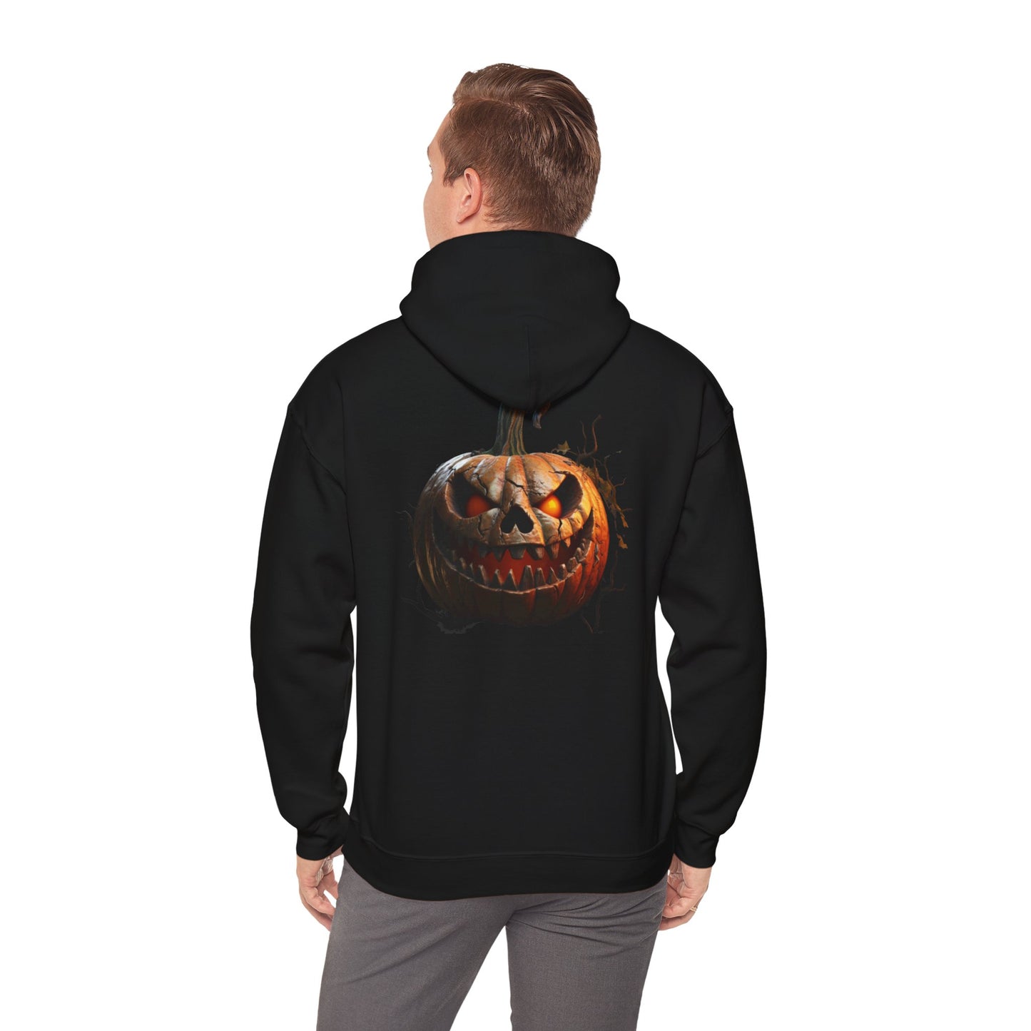 Unisex hoodie: Front and back Halloween design with a very particular message 💀👻🎃