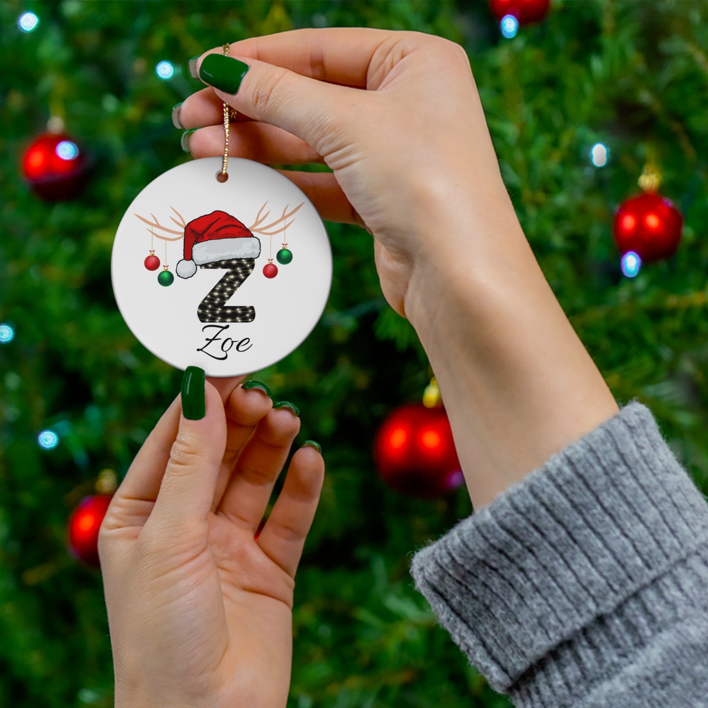 Your Initial, Your Story: A Personalized Ceramic Ornament ✨❄️