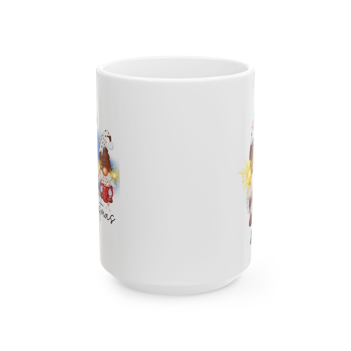 Gnome-ly Wonderful: Personalized ceramic Christmas mugs (11oz, 15oz)