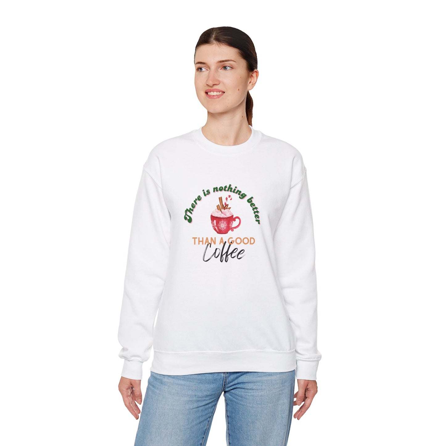 Christmas sweatshirt, sweatshirt for coffee lovers, there is nothing better than a good coffee, sweatshirt to give as a gift, coffee.