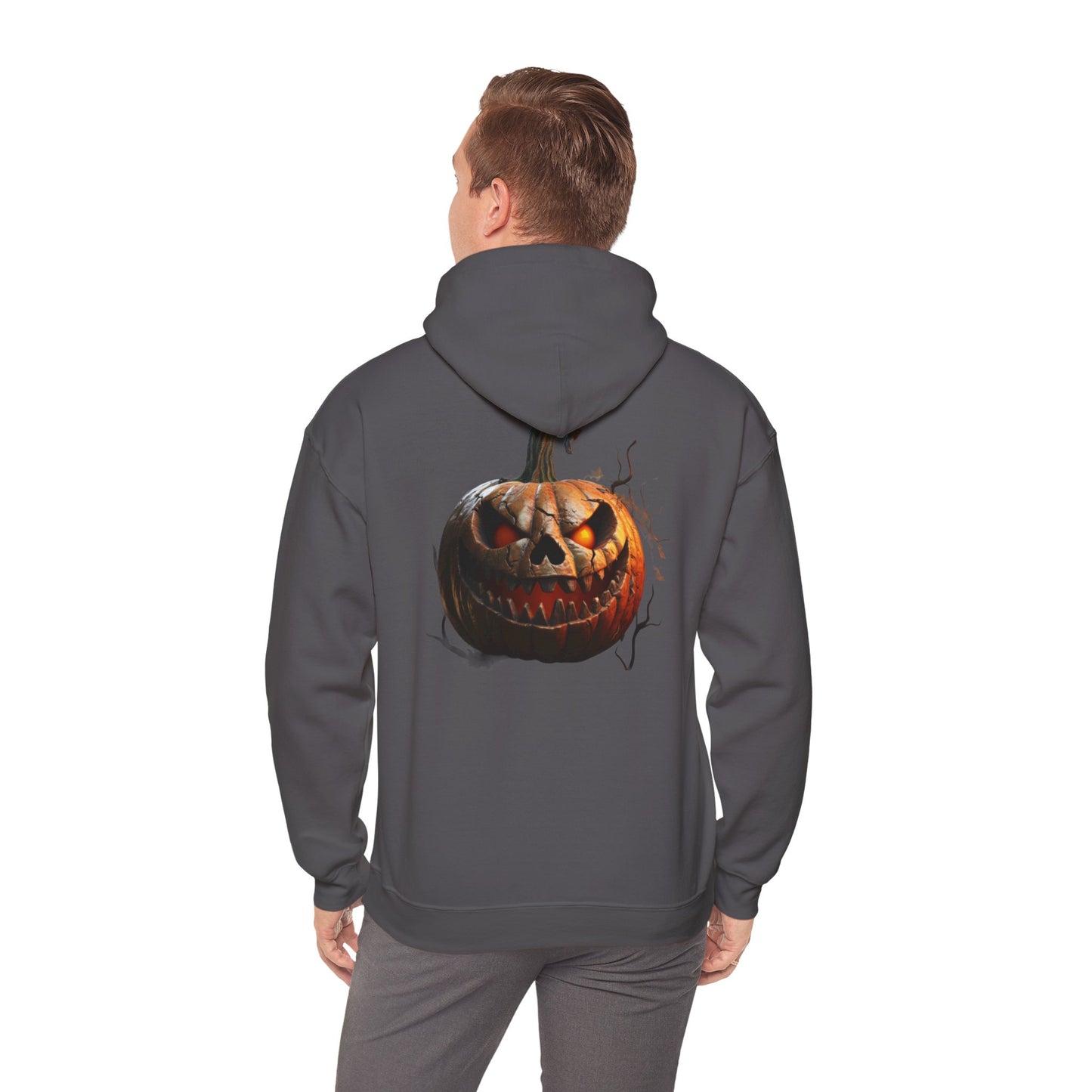 Unisex hoodie: Front and back Halloween design with a very particular message 💀👻🎃