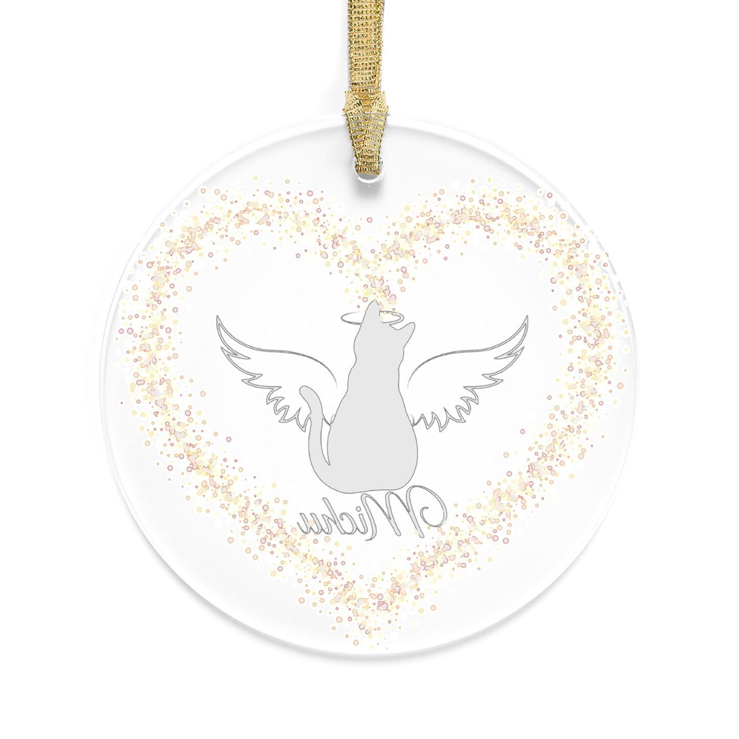 Beautiful personalized acrylic ornament to commemorate your beloved Kitten (3.5 inches)