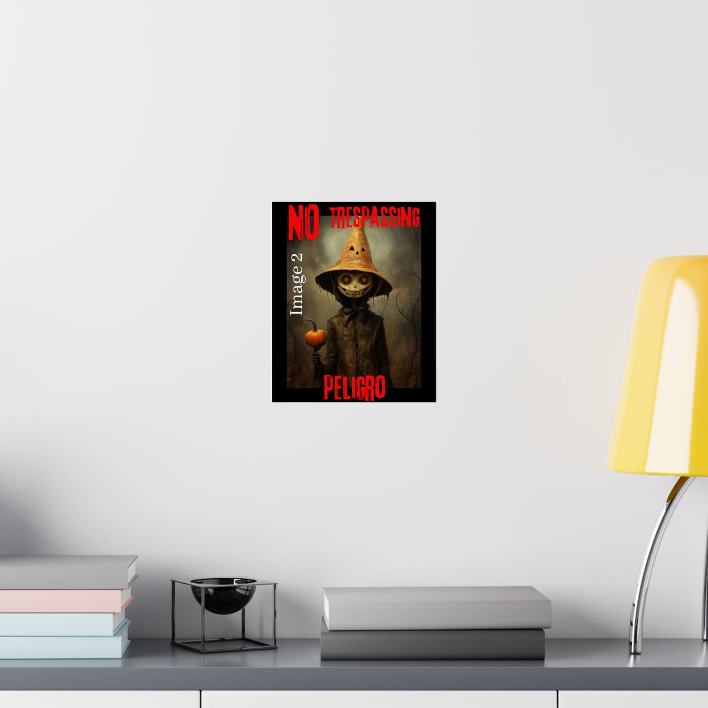 Personalized Halloween vertical poster. A horror poster