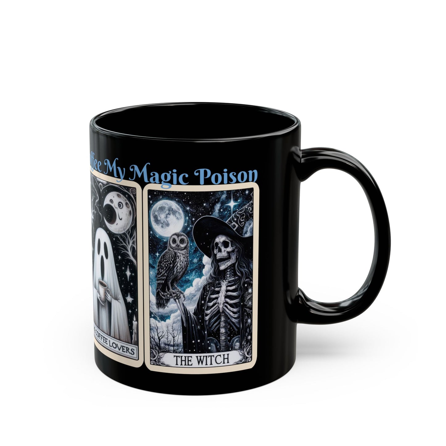 Halloween Tarot Black Mug-11oz   🎃👻