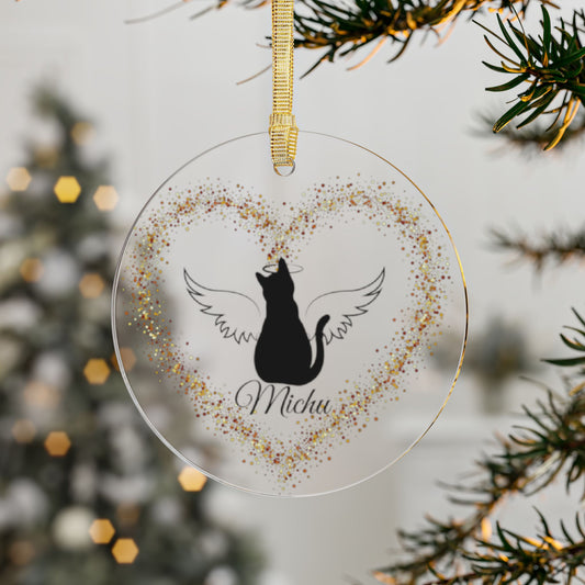 Personalized Acrylic Christmas Ornament - A Lasting Tribute to Your Beloved Kitten 🎄🐈