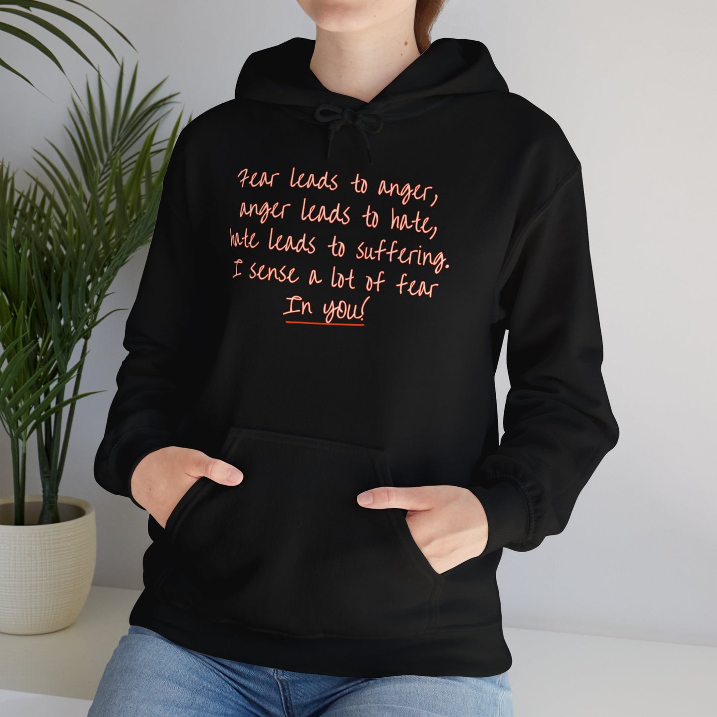 Unisex hoodie: Front and back Halloween design with a very particular message 💀👻🎃