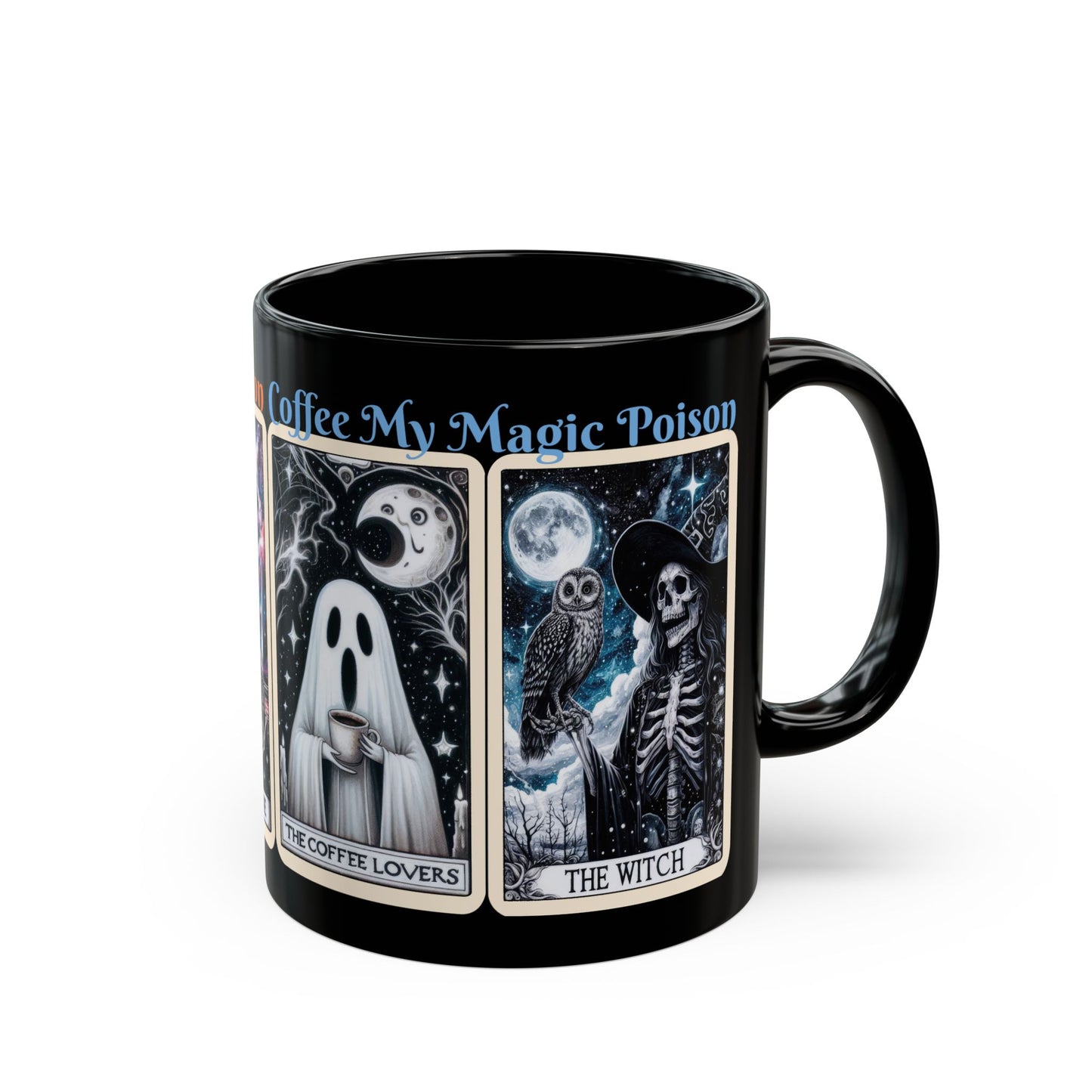 Halloween Tarot Black Mug-11oz   🎃👻