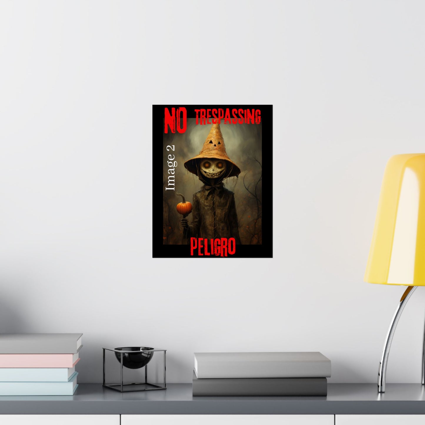 Personalized Halloween vertical poster. A horror poster