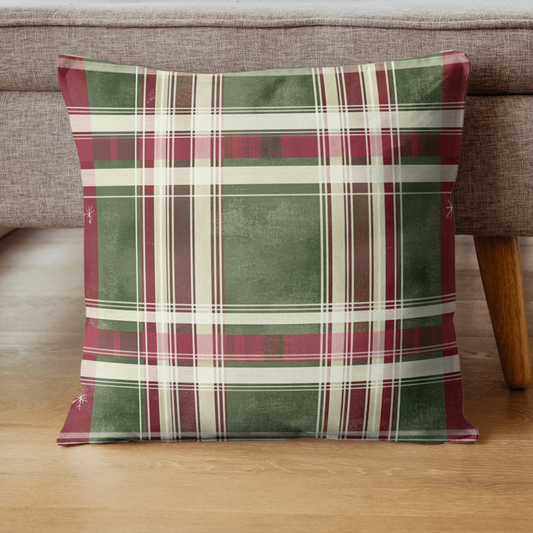 Christmas square cushion, decorative cushion, Christmas pillow, decorative square pillow, pillows for the home, pillow to give as a Christmas gift.