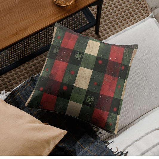 Christmas square cushion, decorative cushion, Christmas pillow, decorative square pillow, pillows for the home, pillow to give as a Christmas gift.